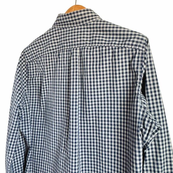 Abercrombie & Fitch Men's Blue Gingham Long Sleeve Muscle Fit Shirt Size XXL - Picture 13 of 15